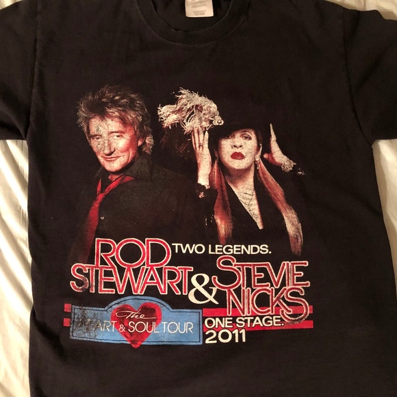 Rod Stewart & Stevie Nicks "The Heart and Soul" Tour T-Shirt from 2011 - Picture 1 of 9